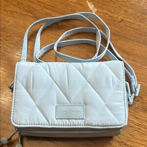 Vera Bradley Ice Blue Quilted Crossbody Bag